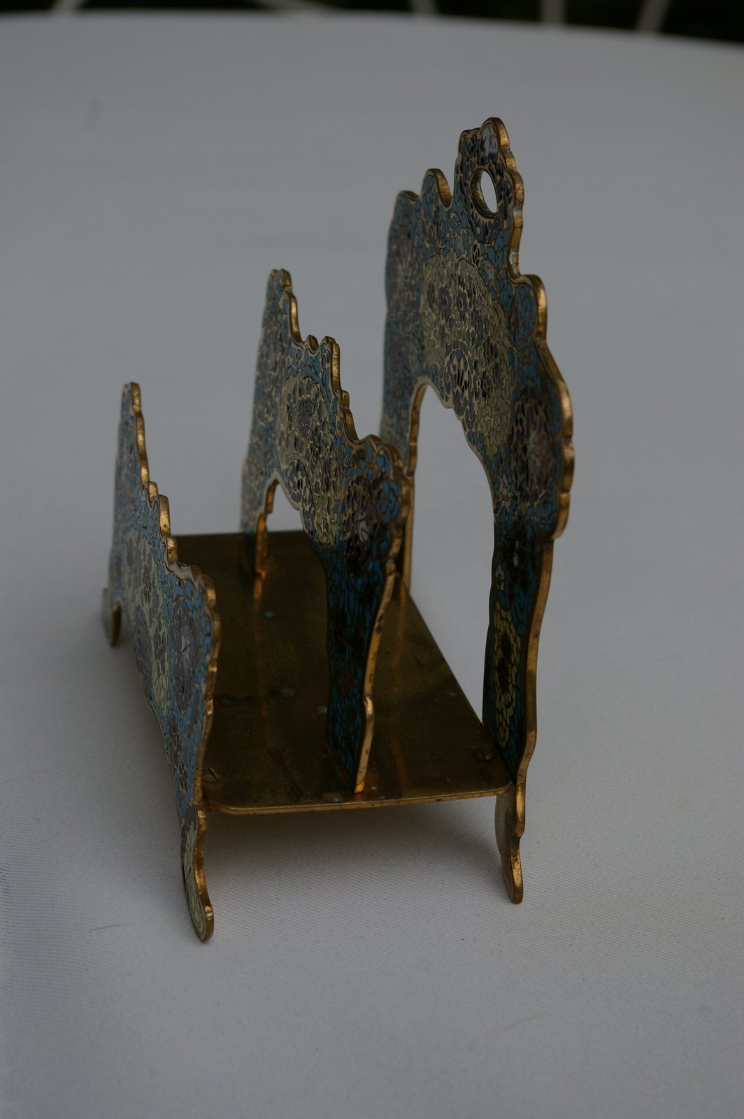 Porte-lettres profil féminin en bronze ajouré (1) - Art